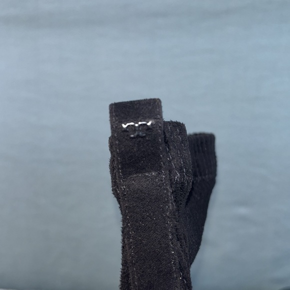 EUC Tory Burch Black Heeled Boots Sleek Design Sz 9.5 Women Leather Sock Bootie - Picture 5 of 10